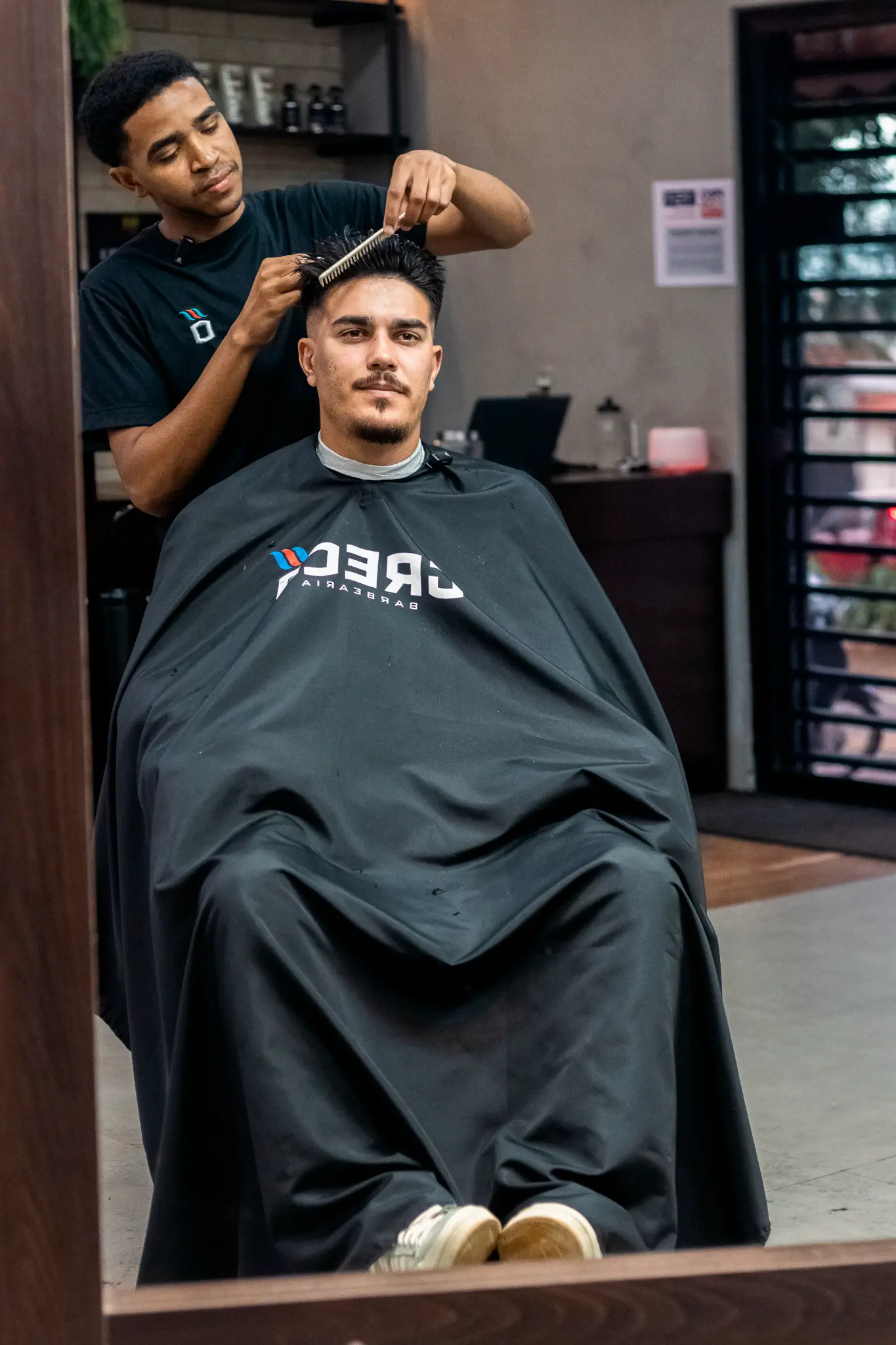 Interior da Greco Barbearia